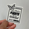 Eres Más Fuerte Mariposa Sticker
