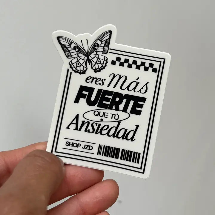 Eres Más Fuerte Mariposa Sticker