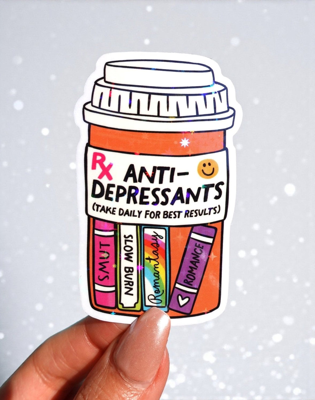 Anti-Depressants Book Sticker - Poppy & Vine