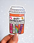 Anti-Depressants Book Sticker - Poppy & Vine