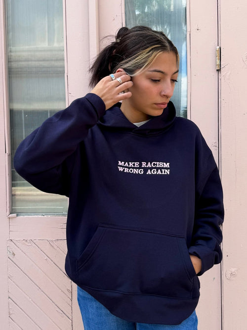 Anti-Rac*sm Navy Sweatshirt - Poppy & Vine