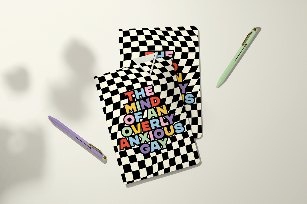 Anxious Gay Thought | Pocket Journal, Mini Notebook, Mini Journal - Poppy & Vine