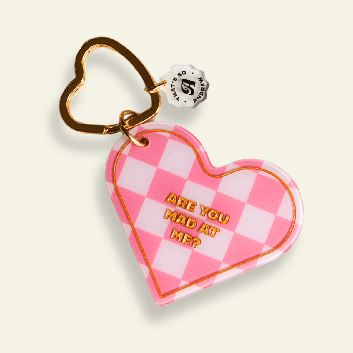 Are You Mad At Me - Snarky Motel Keychain - Poppy & Vine