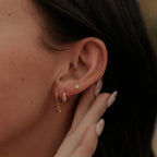 Aspen Diamond Hoops - Poppy & Vine