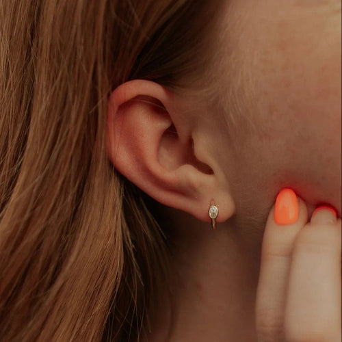 Aspen Diamond Hoops - Poppy & Vine
