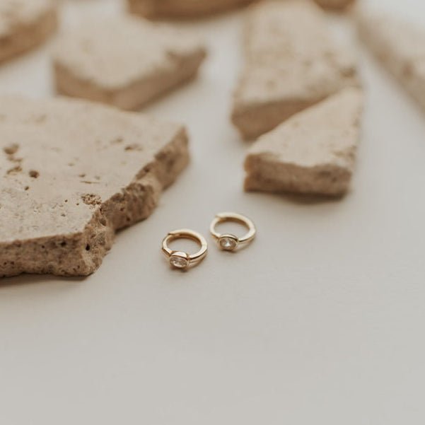 Aspen Diamond Hoops - Poppy & Vine