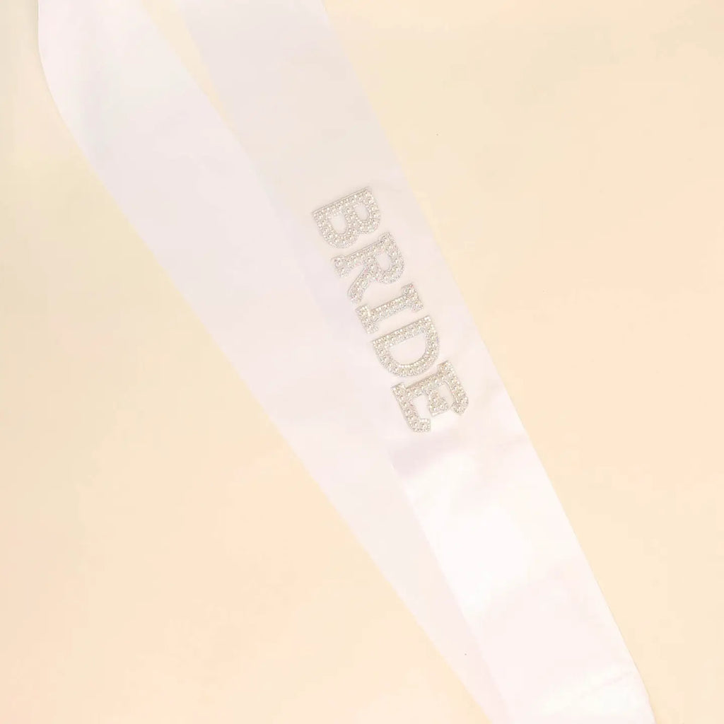 Pearl Embellished "Bride to Be" | Satin Sash Bachelorette