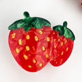 Strawberry Acetate Hair Claw Clip