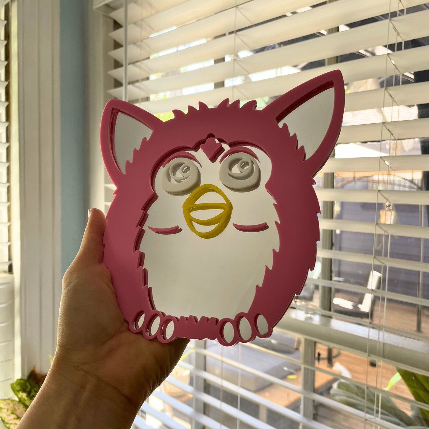 Fuzz Toy Y2K Acrylic Wall Mirror