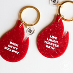 Back on My Bullshit - Funny Motel Keychain - Poppy & Vine