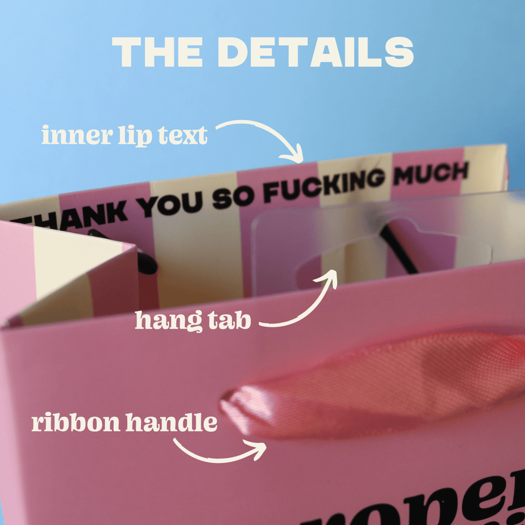 Bad Bitch - Birthday Gift Bag, Funny Gift Bag, Gift Wrap - Poppy & Vine