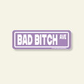 Bad Bitch BLVD Street Sign Sticker - Poppy & Vine