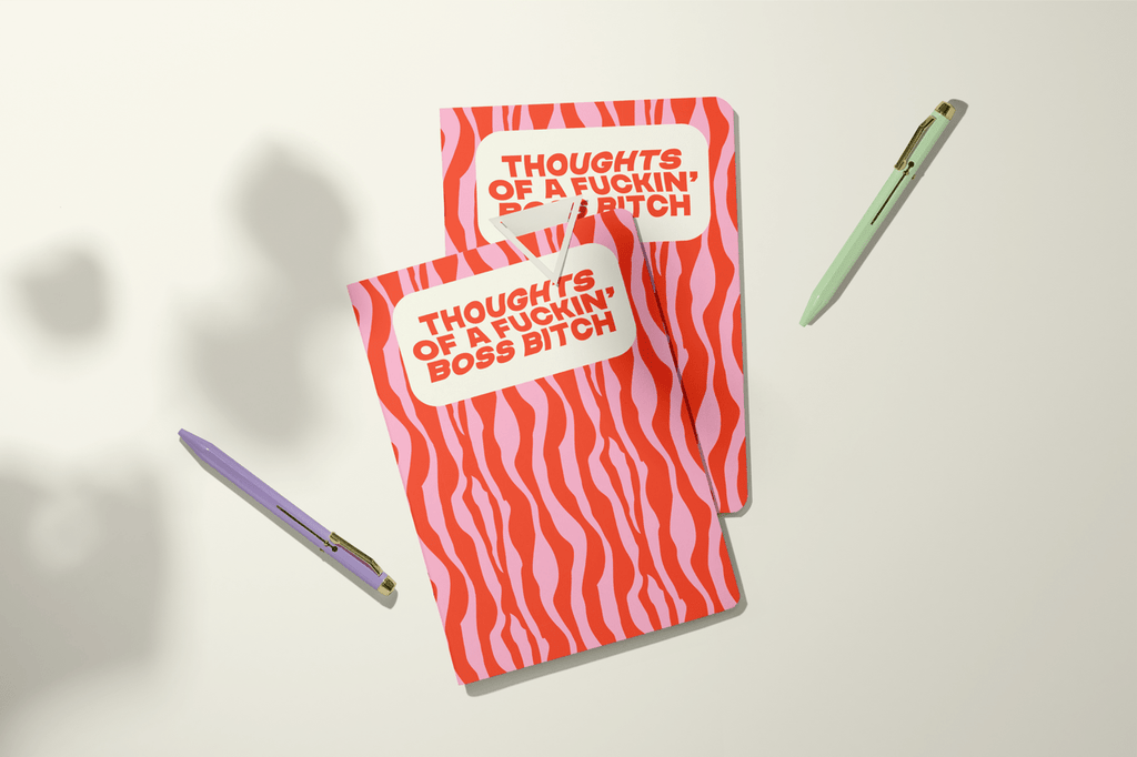 Bad Bitch Thoughts | Pocket Journal, Mini Notebook, Mini Journal - Poppy & Vine