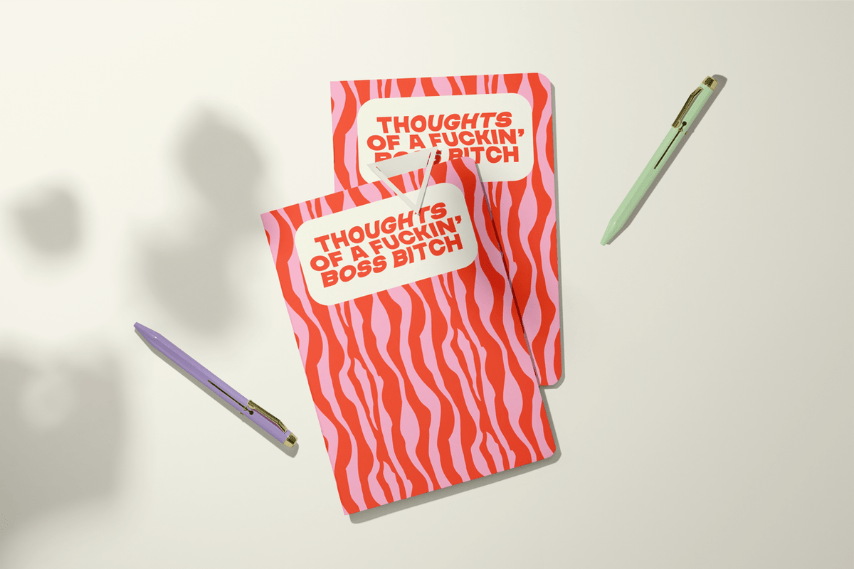 Bad Bitch Thoughts | Pocket Journal, Mini Notebook, Mini Journal - Poppy & Vine