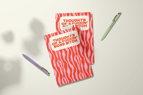 Bad Bitch Thoughts | Pocket Journal, Mini Notebook, Mini Journal - Poppy & Vine