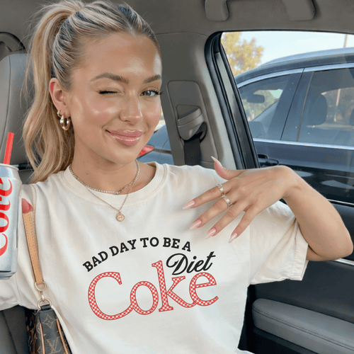 Bad Day to Be a Diet Coke Graphic Tee – Funny Retro Soda Shirt - Poppy & Vine