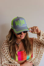 BAD HAIR DAY NEON MESH TRUCKER HAT - Poppy & Vine