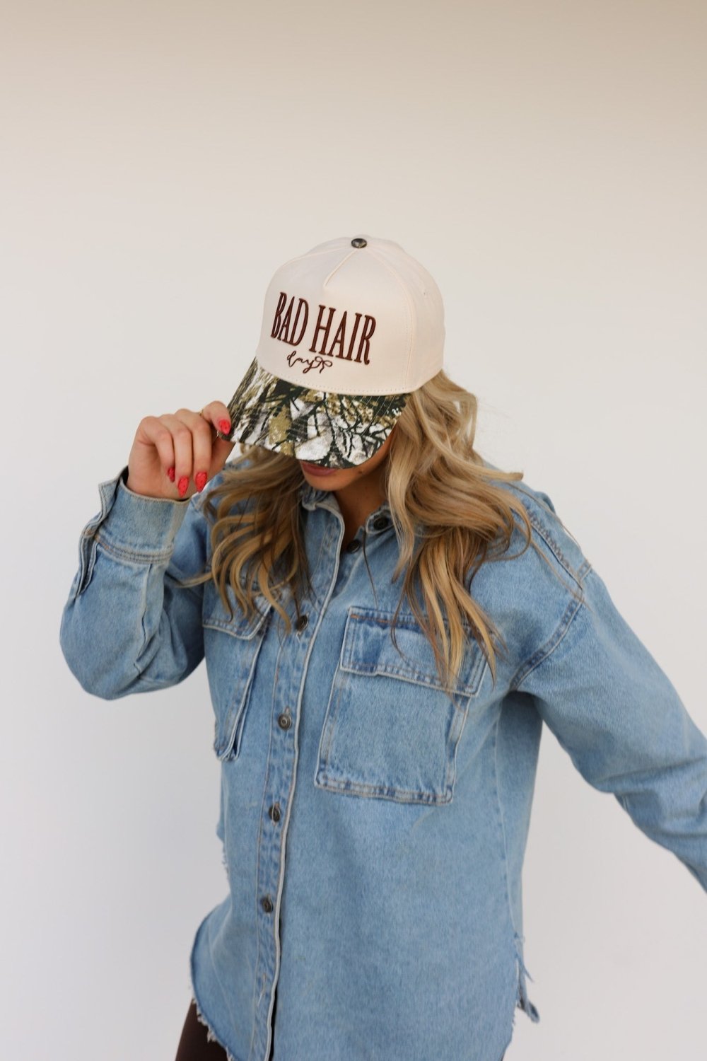 BAD HAIR DAY TRUCKER HAT - Poppy & Vine