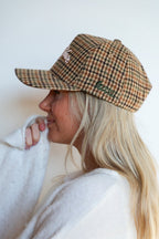 BAD HAIR DAY TWEED HOUNDSTOOTH TRUCKER HAT - Poppy & Vine