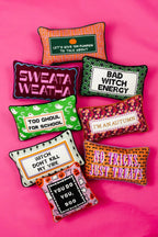 Bad Witch Energy Needlepoint Pillow - Poppy & Vine