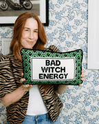 Bad Witch Energy Needlepoint Pillow - Poppy & Vine