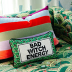 Bad Witch Energy Needlepoint Pillow - Poppy & Vine