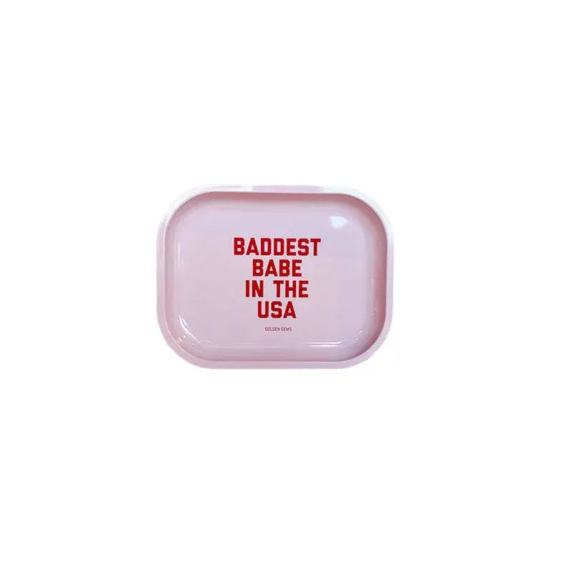 Baddest Babe in the USA Small Tray - Poppy & Vine