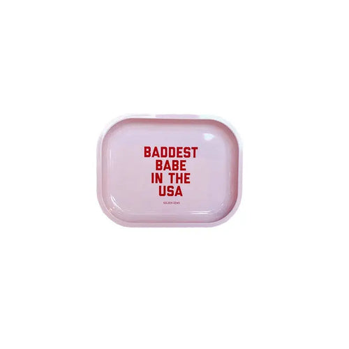 Baddest Babe in the USA Small Tray - Poppy & Vine