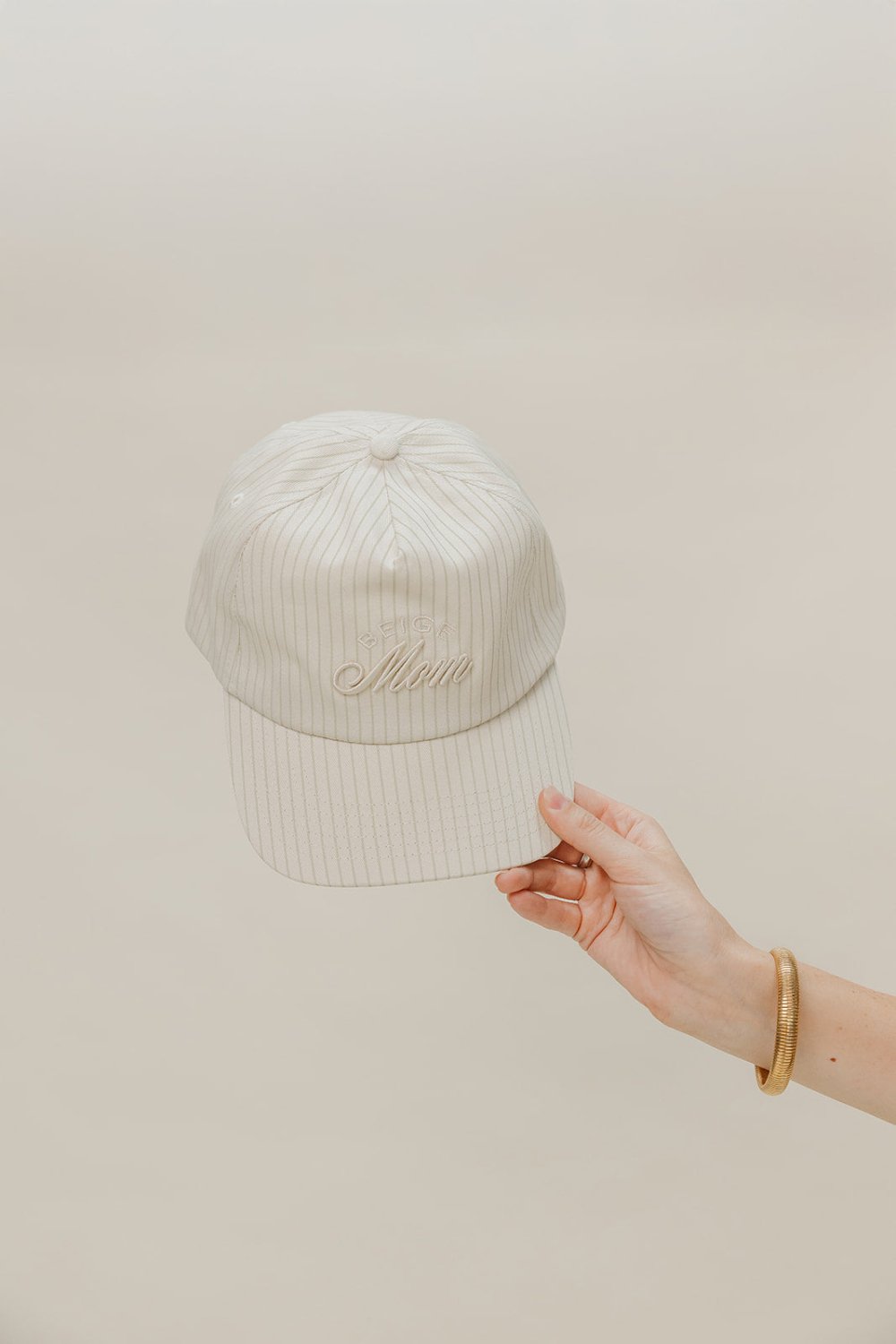 BEIGE MOM BASEBALL CAP - Poppy & Vine