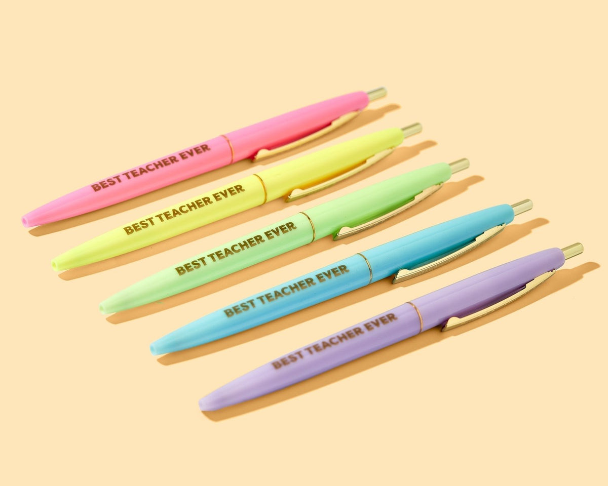 Best Teacher Ever Pen Set - Poppy & Vine