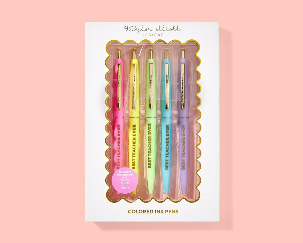 Best Teacher Ever Pen Set - Poppy & Vine