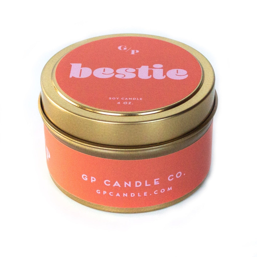 Bestie 4 oz. Just Because Candle Tin - Poppy & Vine