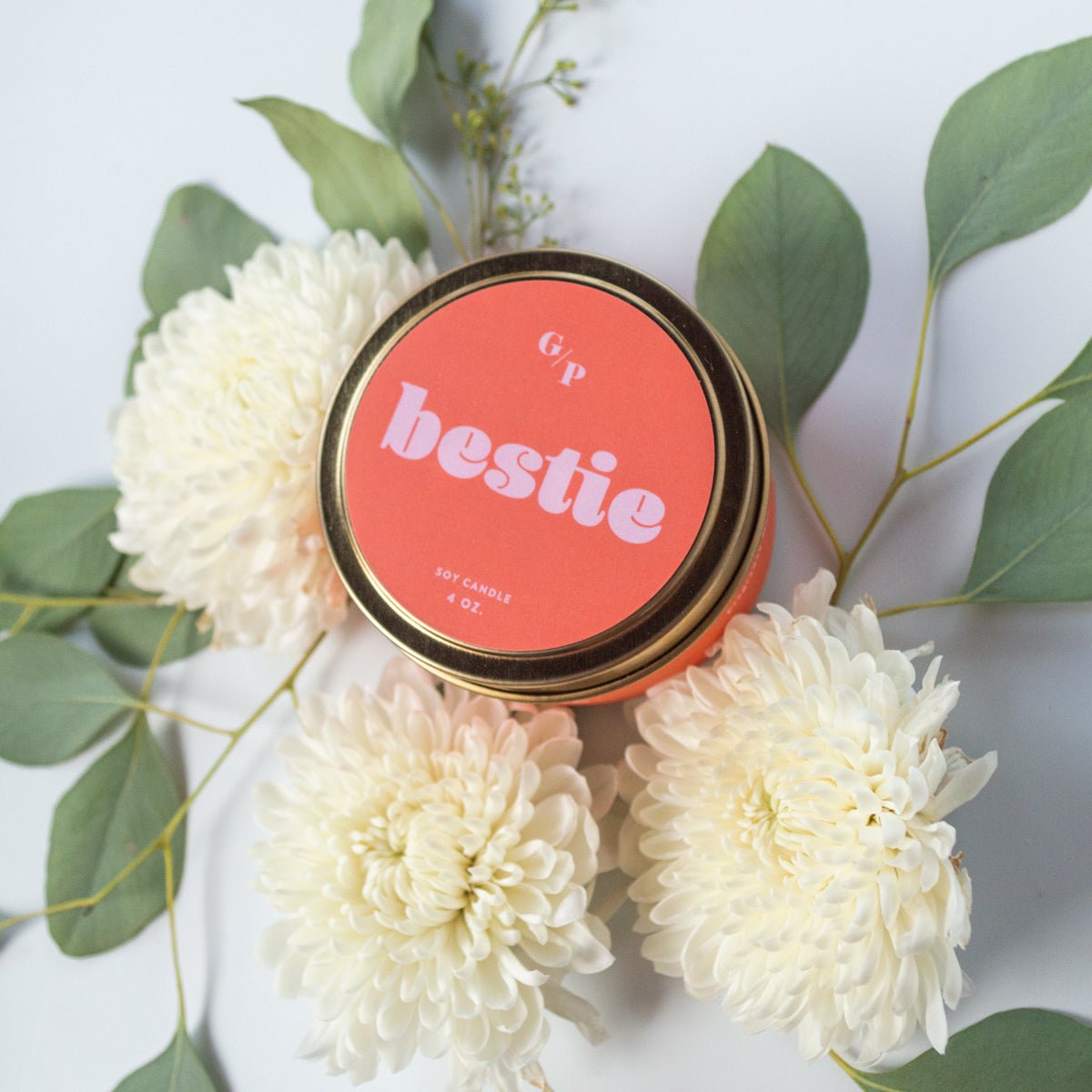Bestie 4 oz. Just Because Candle Tin - Poppy & Vine