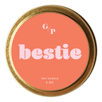 Bestie 4 oz. Just Because Candle Tin - Poppy & Vine
