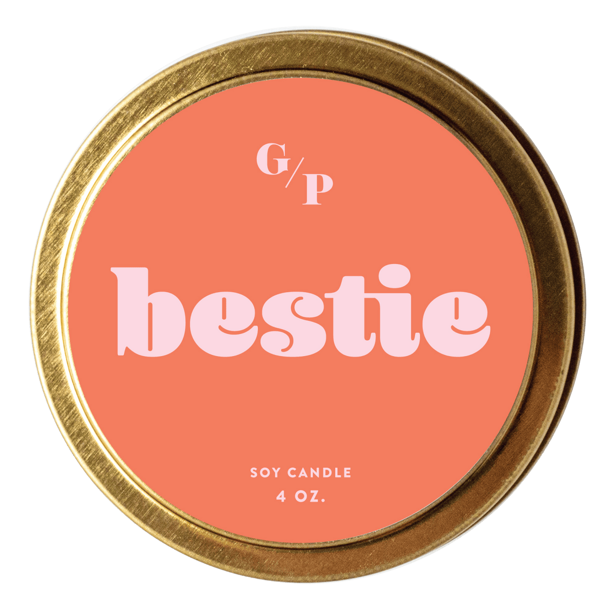 Bestie 4 oz. Just Because Candle Tin - Poppy & Vine