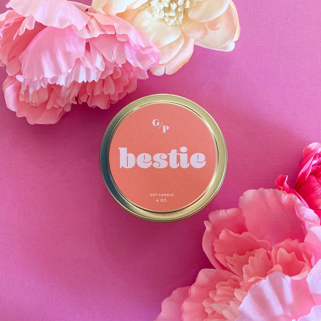 Bestie 4 oz. Just Because Candle Tin - Poppy & Vine