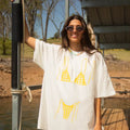 BIKINI TEE - Yellow Gingham