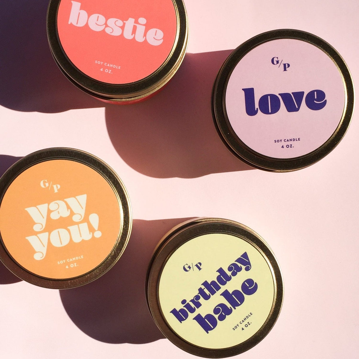 Birthday Babe 4 oz. Just Because Candle Tin - Poppy & Vine