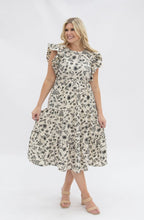 Black & Ivory Floral Tiered Dress - Poppy & Vine