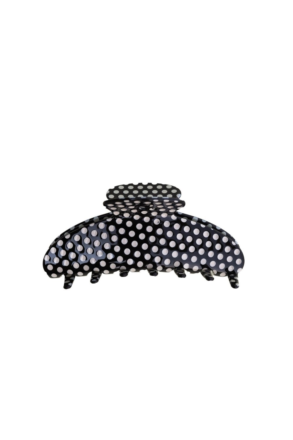 BLACK & WHITE POLKA DOT CLAW - Poppy & Vine