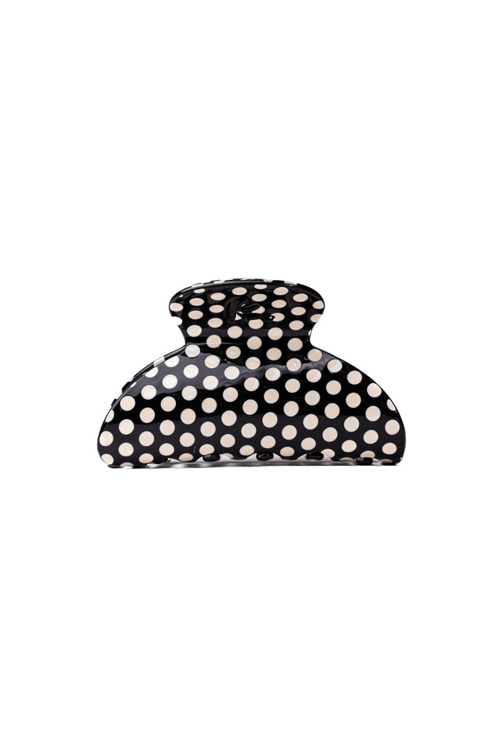 BLACK & WHITE POLKA DOT CLAW - Poppy & Vine