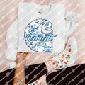 Blue floral CH tee or sweatshirt - Poppy & Vine
