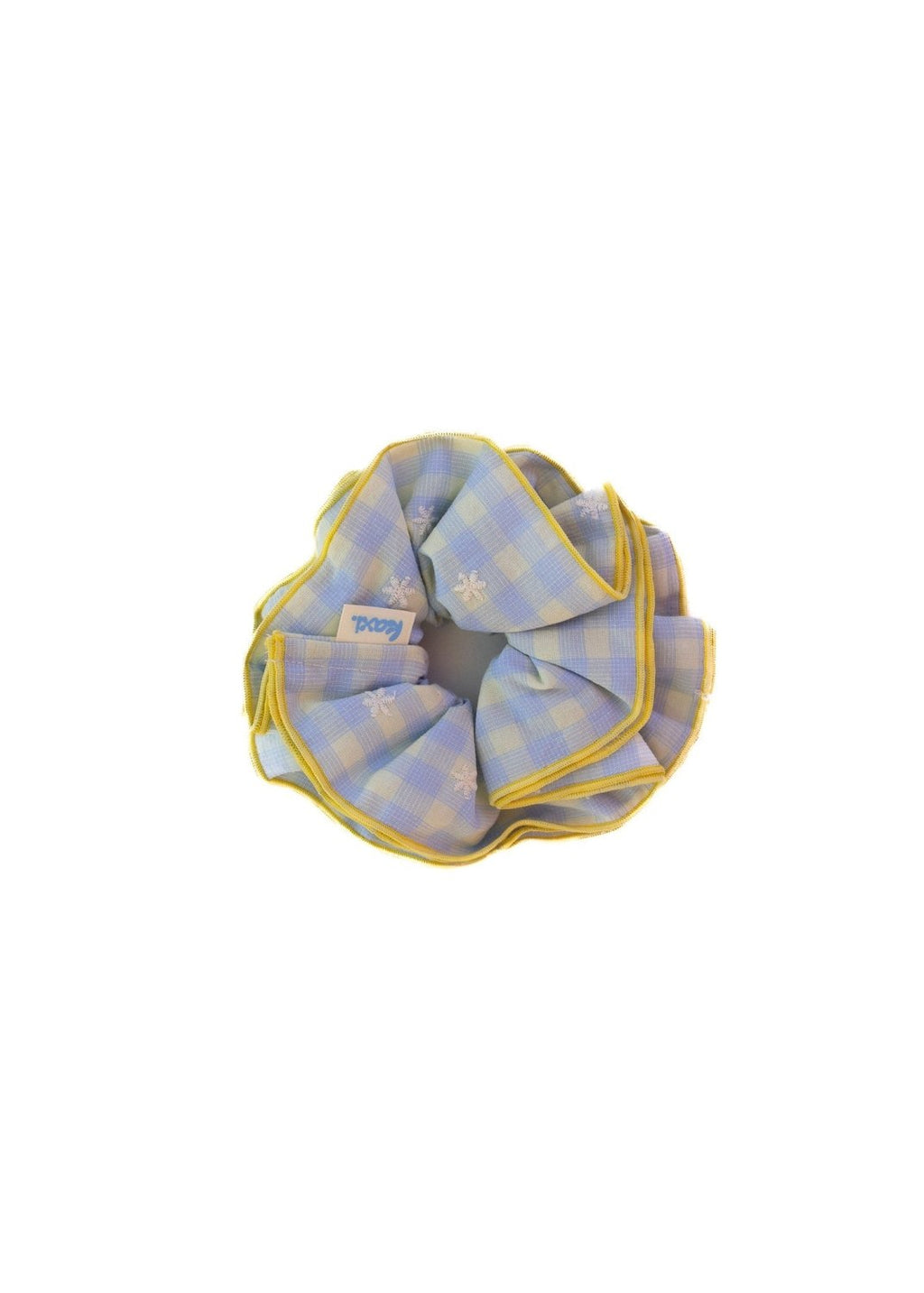 BLUE PLAID CORSET SCRUNCHIE - Poppy & Vine