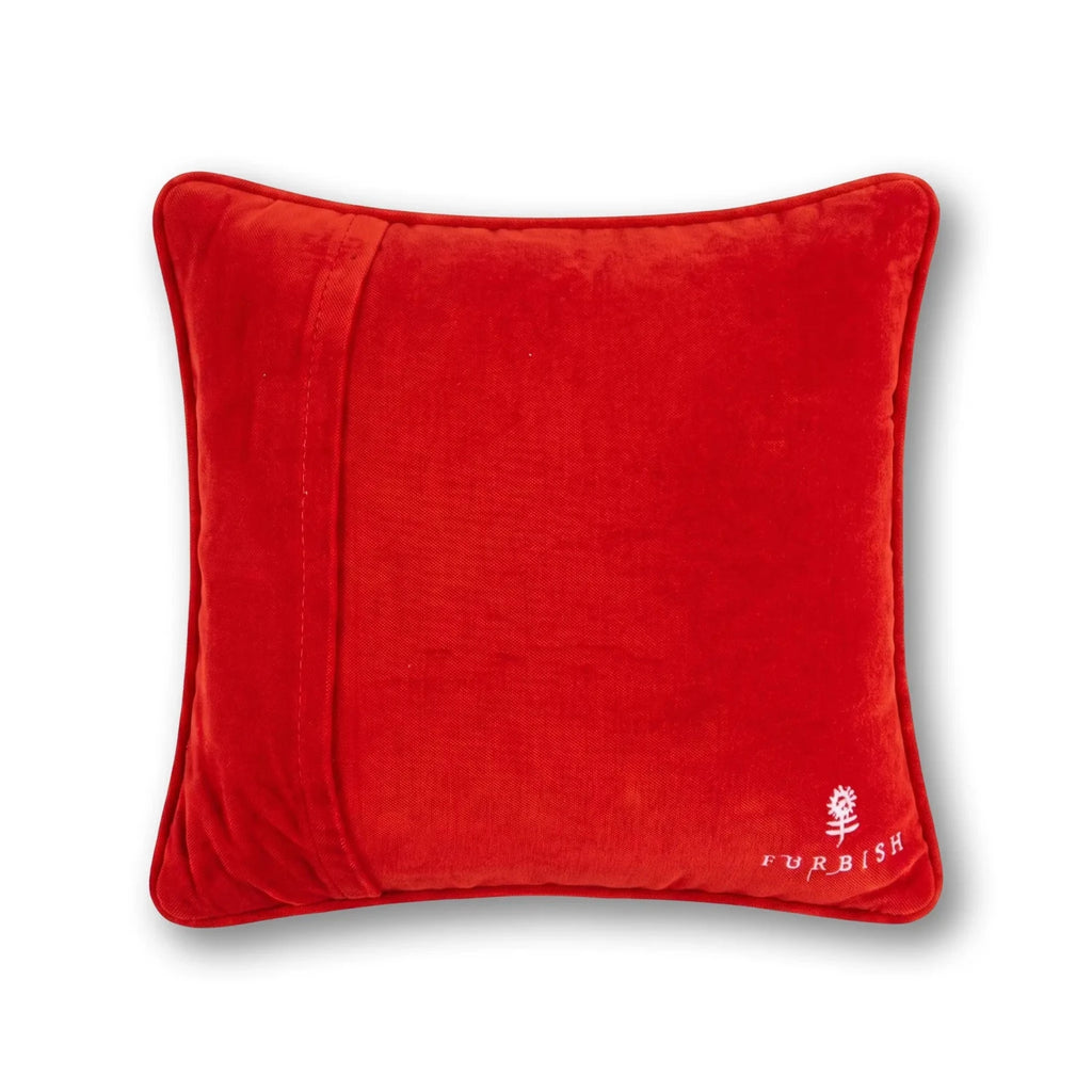 Boo Needlepoint Pillow - Poppy & Vine
