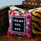 Boo Needlepoint Pillow - Poppy & Vine