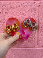 Bottle Cap Earrings - Poppy & Vine