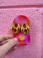 Bottle Cap Earrings - Poppy & Vine
