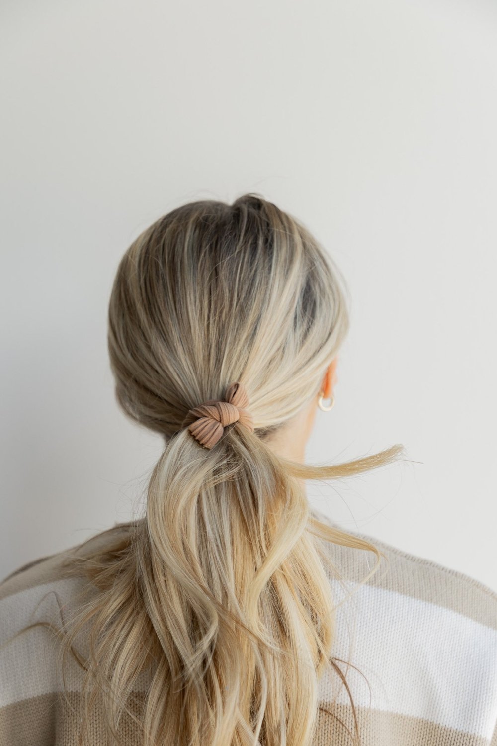 BOW SLICK BACK PONYTAILS (PACK OF 3) - Poppy & Vine