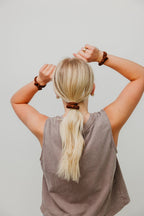 BOW SLICK BACK PONYTAILS (PACK OF 3) - Poppy & Vine