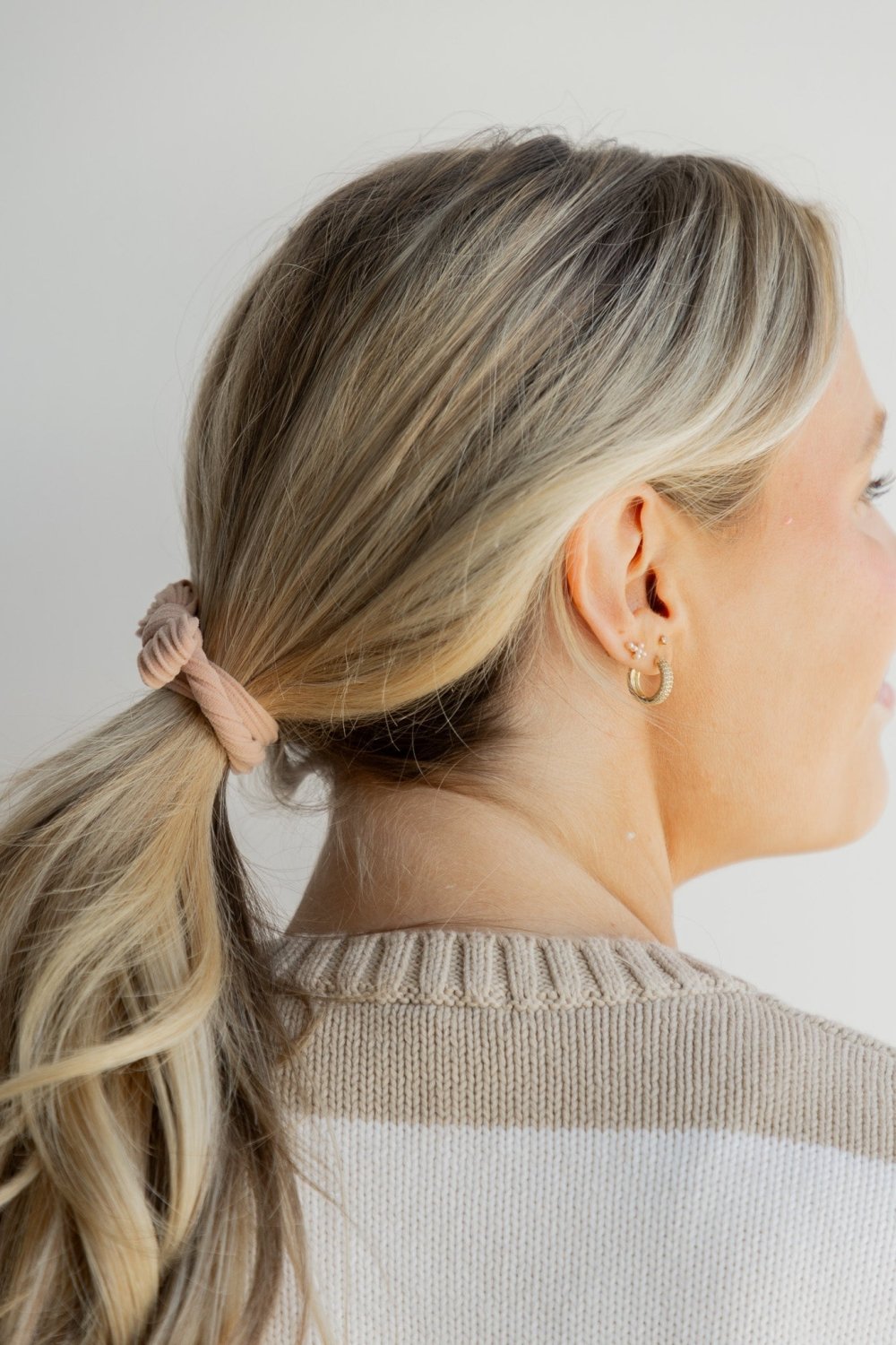 BOW SLICK BACK PONYTAILS (PACK OF 3) - Poppy & Vine